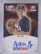 2014 USA Baseball 18U National Team Signatures #AB Austin Bergner Auto 341/499