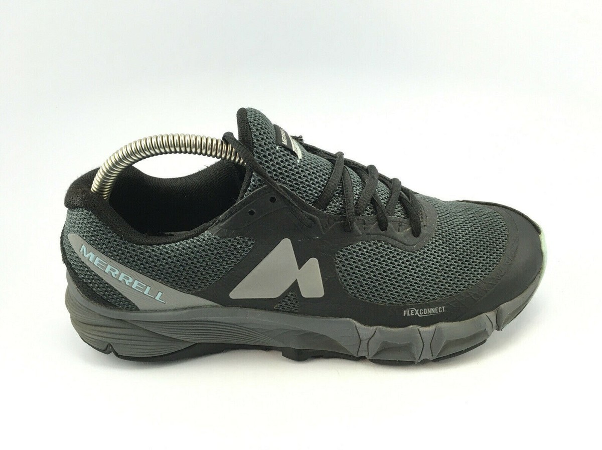 Merrell J37716 Agility Peak Flex Mesh Black Women's Trail Running Shoes Sz 