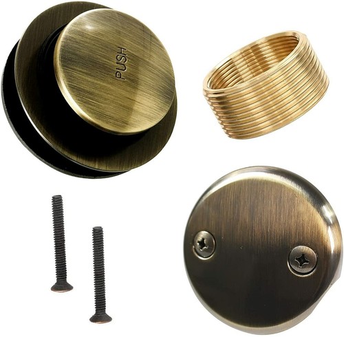 Tip Toe Bathtub Tub Drain Assembly Conversion Kit, All Brass Construction - Picture 28 of 32