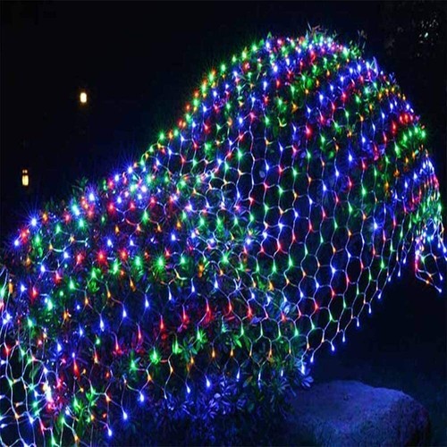 3M 444LED Peacock Waterfall Net Mesh Curtain Fairy String Lights Xmas Party Lamp - Picture 25 of 30