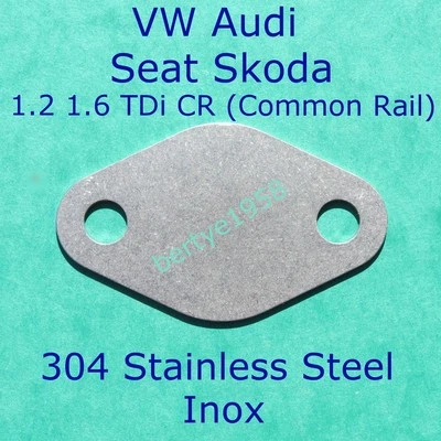 EGR Valve Block Plate For 1.2L 1.6L TDi CR VW Seat Skoda Audi Common rail S/S