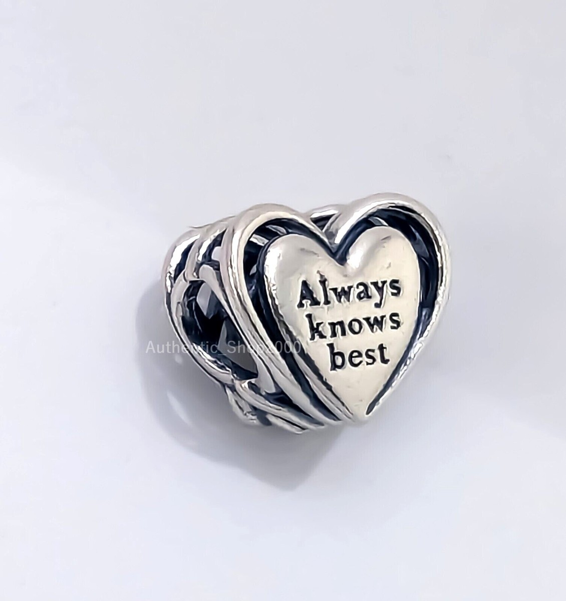 New 100% Authentic PANDORA 925 Pink Openwork Mom & Heart