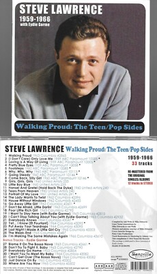 STEVE LAWRENCE 1959-66-WALKING PROUD-33 TEEN-POP SIDES + EYDIE HITS NEW CD