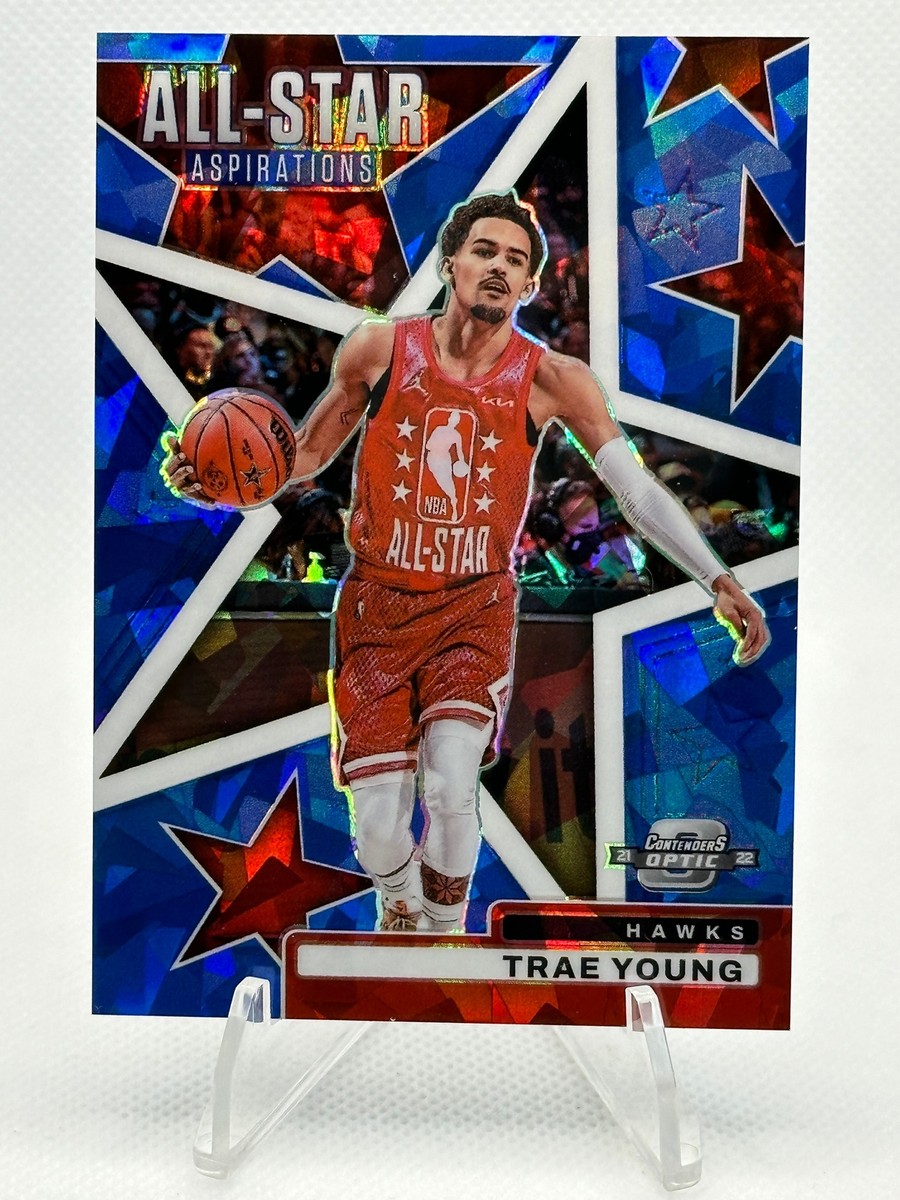 2021-22 Contenders Optic #11 Trae Young /75 (Blue Ice AS