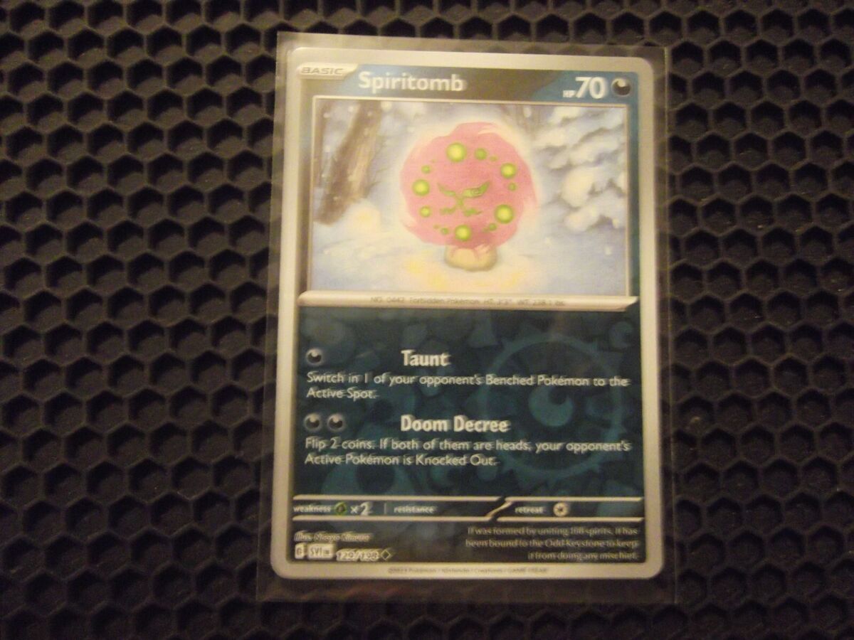 Spiritomb - Scarlet & Violet - SVIen Pokémon card 129/198