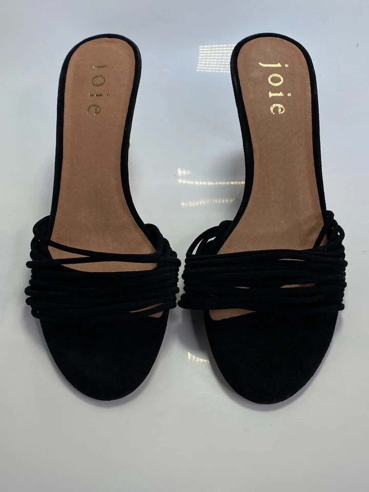 Sandalias para mujer Joie Milani negras con tiras talla 7,5 Foto 3 de 4