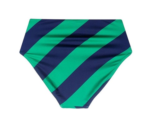 Zimmermann Tiggy High Waist Stripe Pant | Navy/Green Stripe, SOLD SEPERATELY - Picture 7 of 9