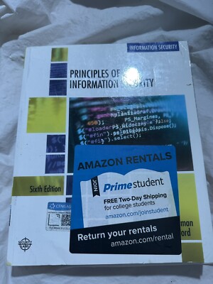 Principles of Information Security 6th Edition by Michael Whitman Paperback 2017