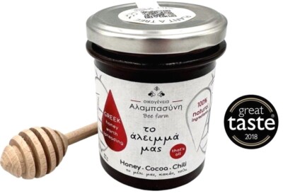 100% Natural Greek Honey Wildflower & Forest Worth Spread Cocoa - Chilli Awarded