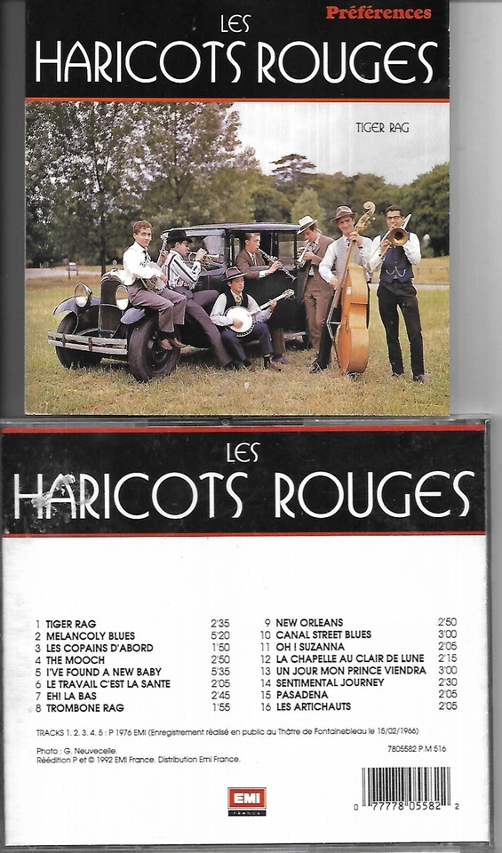 RARE CD 16 TITRES LES HARICOTS ROUGES BEST OF 1992 FRANCE - PREFERENCES 7805582 - Photo 1/1