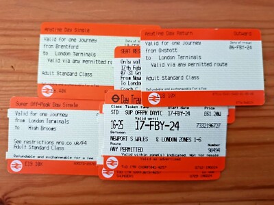 Train tickets (used) / 2024