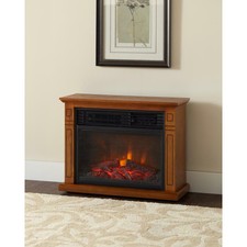 Hampton Bay Cedarstone 29 In 3element Mantel Infrared Electric