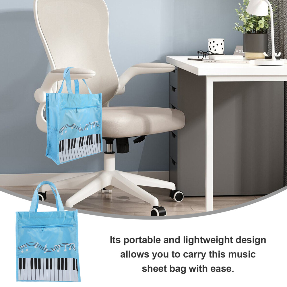 5pcs Music Score Handbag Portable Music Score Bag Holder Music Sheet