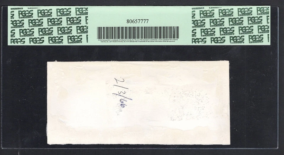 Ghana 1 Cedis ND(ca.1966) PUNL Face Photographic Proof UNC Grade 64 - Image 2 of 2