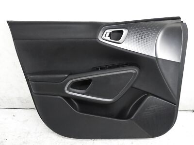 2020-2022 Kia Soul Front Left Driver Interior Door Panel Black