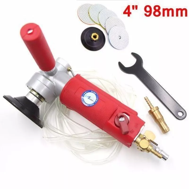 Pneumatic Air Wet Polisher Sander 4 Inch Versatile Wet Stone Grinder 4300rpm