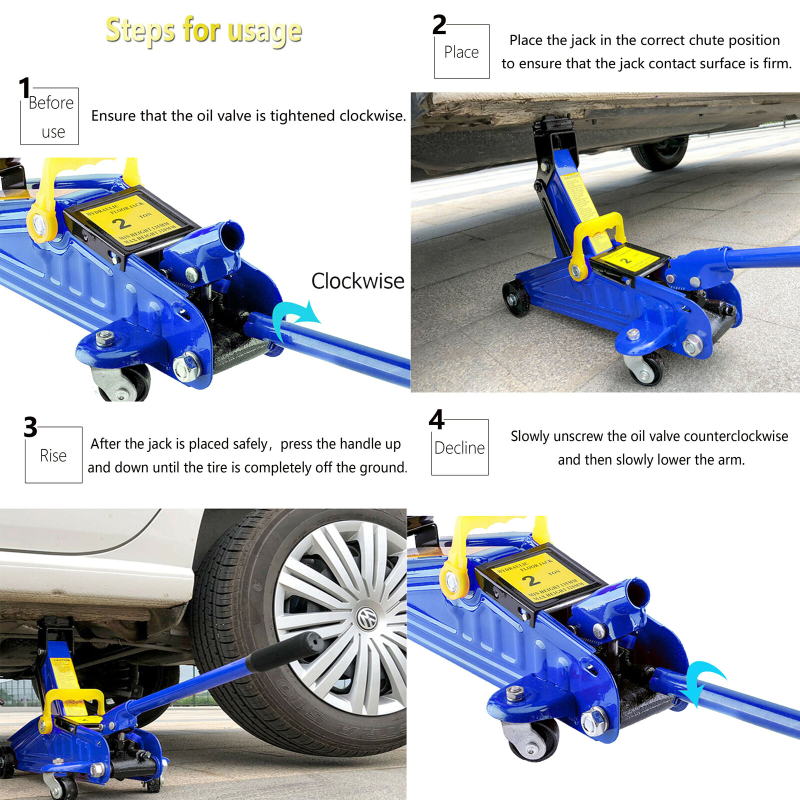 Michelin 009555 Hydraulic Jack Trolley 2 25t Suv For Sale Online Ebay