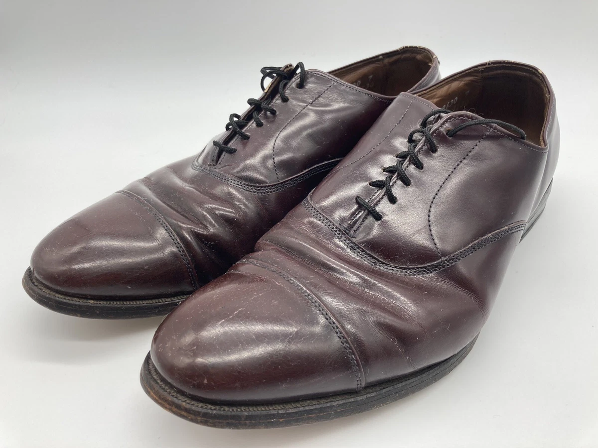Allen Edmonds Park Avenue 5675 Burgundy Cap Toe Oxford Dress Shoes