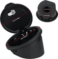 Locking Fuel Filler Door Gas Tank Cap Cover w/Keys for Jeep Wrangler JL 2018+