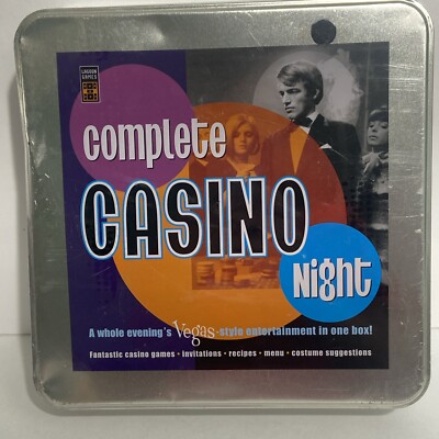 Casino Night Party Box Games Invites Recipes Vegas Glitz And Games Y2K Age 21+