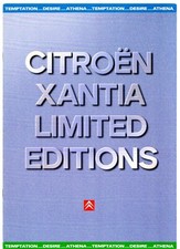 Citroen Xantia Limited Editions 1997 UK Market Brochure Desire Athena Temptation