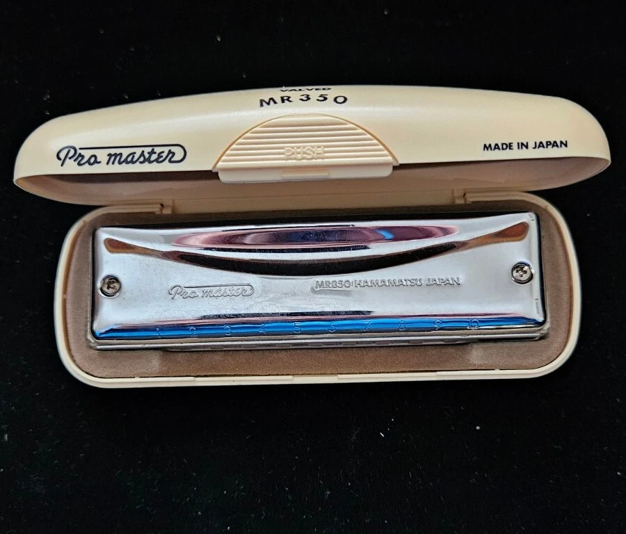 Suzuki MR-350V Diatonic Valved Promaster Harmonica Key of Bb Foto 2 de 2