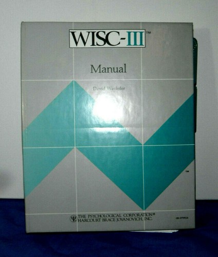 WISC-III Manual by David Wechsler Third Edition Ring-Bound Hard Cover - 第 1/4 張圖片
