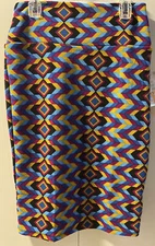 LulaRoe Cassie Pencil Skirt Size XS Floral Orange Red On Black NWT New Women