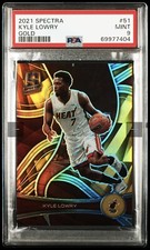 2021 Spectra Kyle Lowry Gold /10 PSA 9
