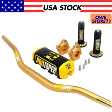 Original"Evo"PROTAPER Handlebar Fat Bar MOUNT Clamps DIRT BIKE 1 1/8''GRIPS Pads