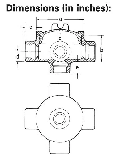 (AMPMECH) CROUSE-HINDS/ EATON NEC EX CL1 DIV1, CONDUIT OUTLET BOX, 1/2"; GUAT16 - Image 4 of 4