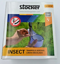 NASTRO ADESIVO TRAPPOLA INSETTI STOCKER 5MT SENZA VELENO NON TOSSICA ART 45118