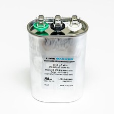 Supco Capacitor Oval Dual Run 35 3 uf mfd 370/440 Volts for HVAC Motors