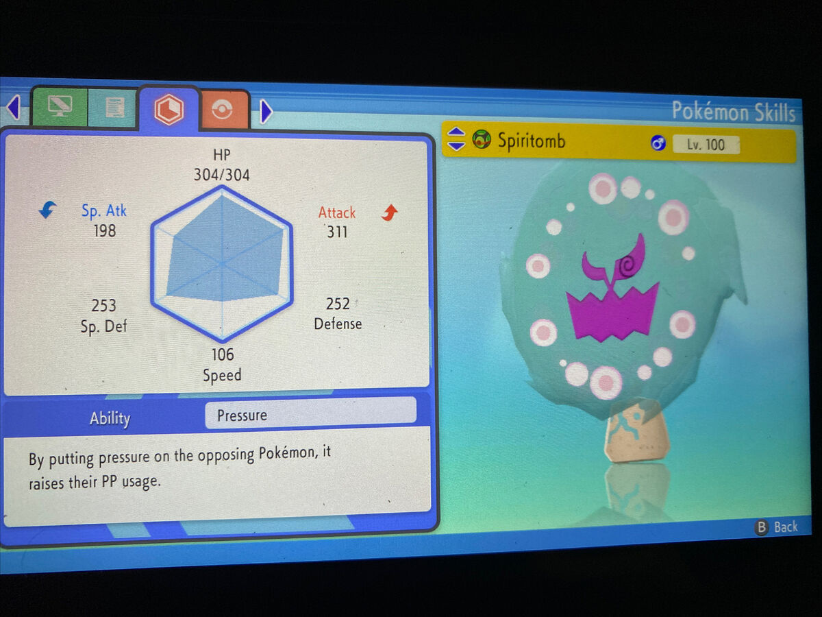 SPIRITOMB 6IV // Pokemon Brilliant Diamond and Shining Pearl 