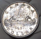 Canada 1951 $1 Silver Dollar