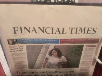 The Financial Times Newspaper Wednesday 8 July 2026