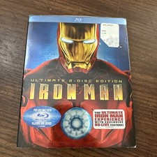 Iron Man (Two-Disc Ultimate Edition + BD Live) [Blu-ray], FACTORY SEALED 