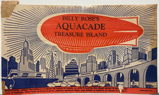 Brochure Billy Rose's Aquacade 1940 dépliant New York World's Fair Holm Crabbe