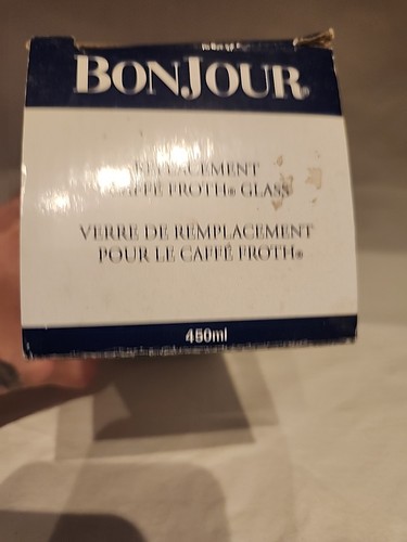 BONJOUR Vetro di Ricambio Schiuma Caffè 450 Ml Mai Usato In Scatola Aperta - Foto 5 di 11