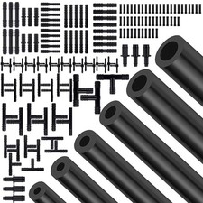 Silicone Vacuum Hose Kit, 5Ft 6PCS Vacuum Hose Automotive  113PCS Vacuum Line C