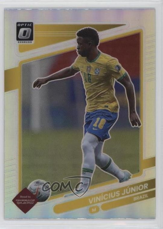 2021 Panini Donruss Road to Qatar Optic Holo Prizm Vinicius Junior Jr #26 1d0h