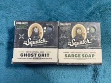 Dr Squatch Soap 2 Pack Ghost Grit And Sarge Soap- Call of Duty Limited Edition