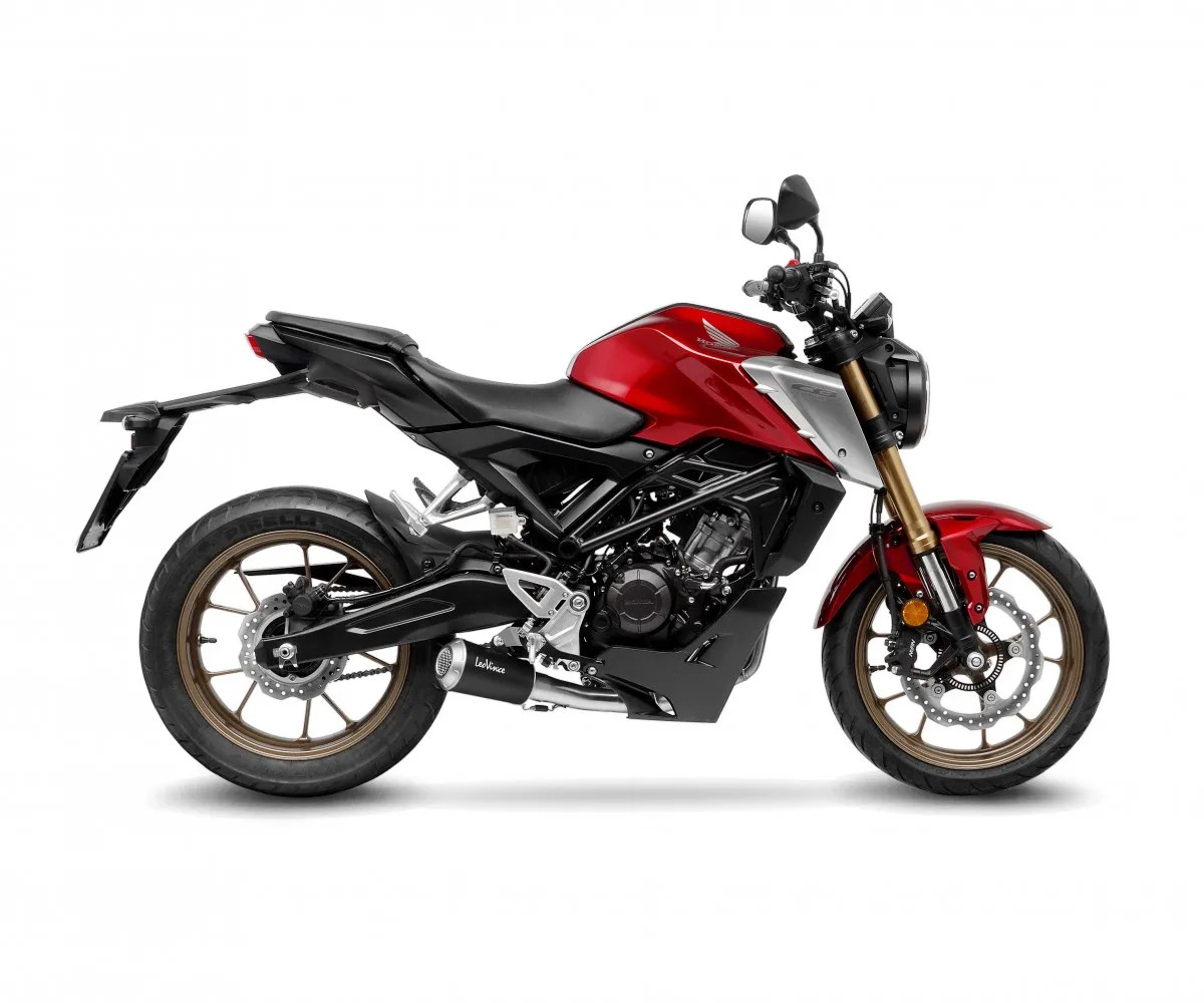 LeoVince full exhaust system LV-10 BLACK E5 HONDA CB 125 R Neo SPs 2021 2023