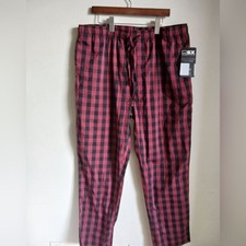 NWT Michael Strahan Mens Woven Sleep Pant With Pockets XL..k2