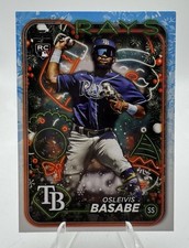 2024 Topps Holiday #H118 Osleivis Basabe Tampa Bay Rays RC ⚾️