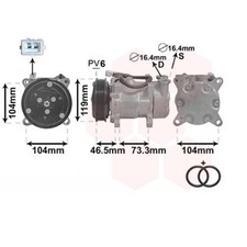 Kompressor Klimaanlage für Peugeot 206 Schrägheck 1.1i 1.4i Citroën