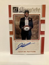 Justin Patton Auto Basketball 2017-18 Panini Donruss Signature #SSJP  Auto RC