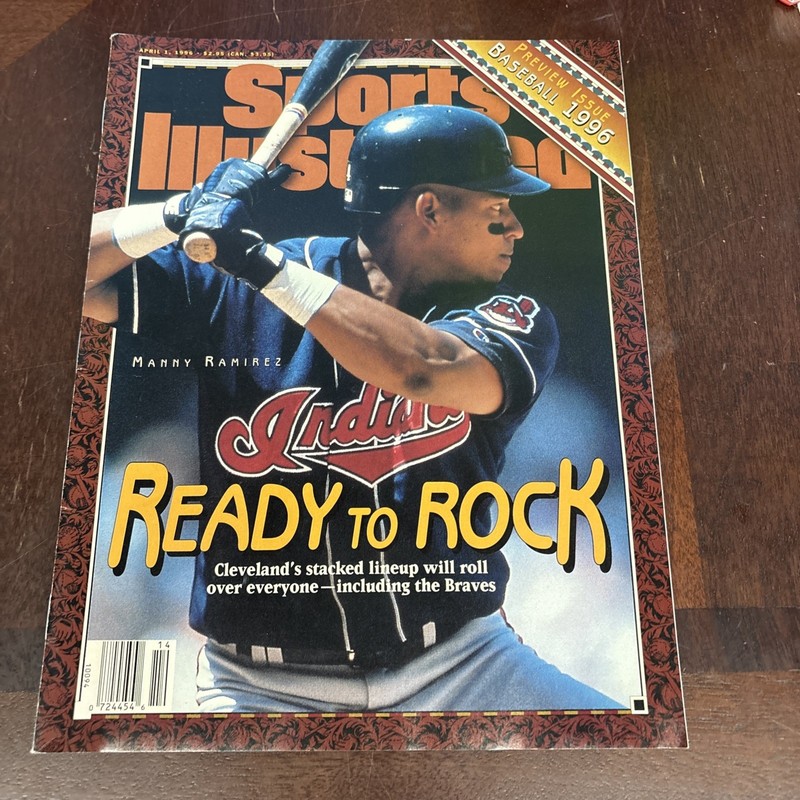 1996 April 1 Sports Illustrated Magazine Manny Ramirez Ready To Rock