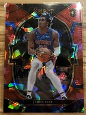 JADEN IVEY 2022-23 Panini Select Red Ice RC Rookie Detroit Pistons 🏀