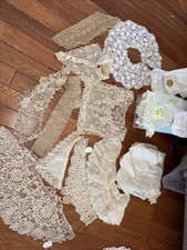 Antique Vintage Lace, Collars And Accessories Lot 73